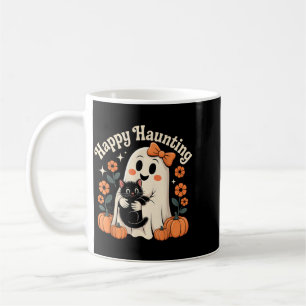 Fröhliche Heulende Geister und schwarze Katzen Hal Kaffeetasse