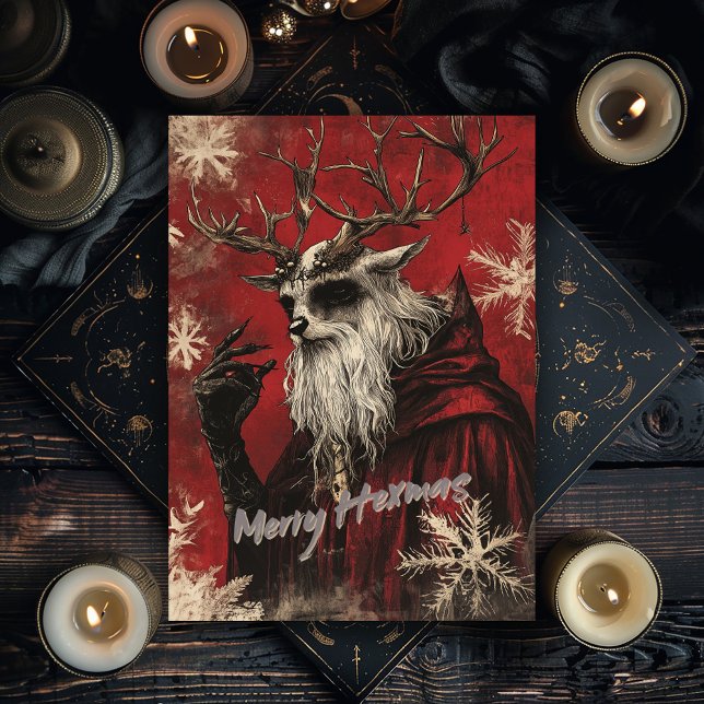 Fröhliche Hexenweihnachtskarte (Von Creator hochgeladen)