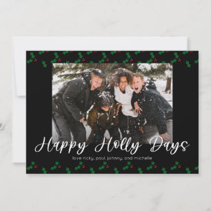 Fröhliche Holly-Tage Lustige Feiertags-Postkarte 2