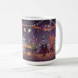 Fröhliche Howl-O-Ween-Party Kaffeetasse