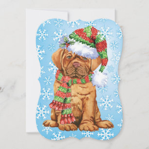 Fröhliche Howlidays Dogue Feiertagskarte