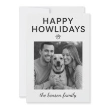 Fröhliche Howlidays Hunde-Feiertagskarte