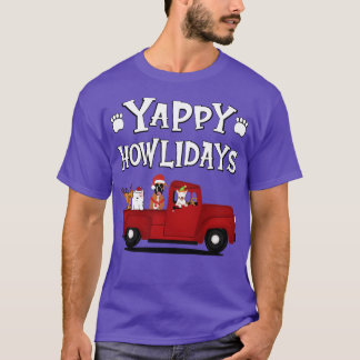 Fröhliche Howlidays Weißer Text T-Shirt