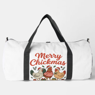 Fröhliche Hühnerweihnachten Hühner Weihnachten Duffle Bag