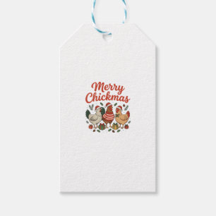 Fröhliche Hühnerweihnachten Hühner Weihnachten Geschenkanhänger