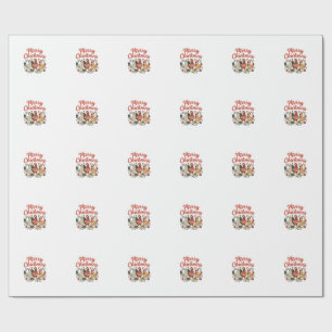 Fröhliche Hühnerweihnachten Hühner Weihnachten Geschenkpapier