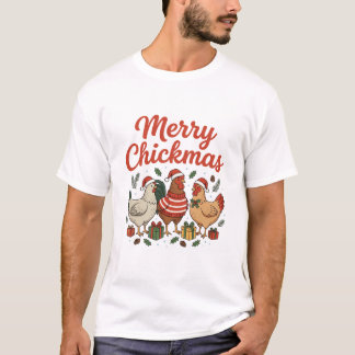 Fröhliche Hühnerweihnachten Hühner Weihnachten T-Shirt
