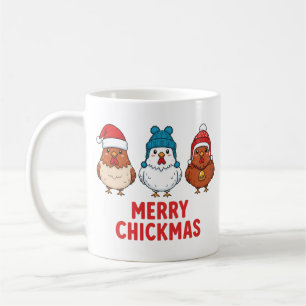 Fröhliche Hühnerweihnachten Lustiges Hühner Weihna Kaffeetasse