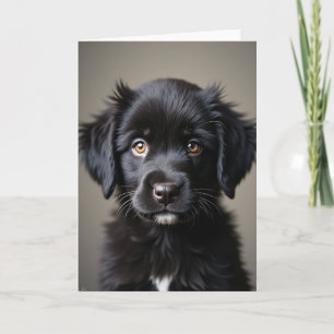 Fröhliche Hundekunstkarte Karte