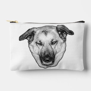 Fröhliche Hundemaske-Make-up-Tasche Zubehörtasche