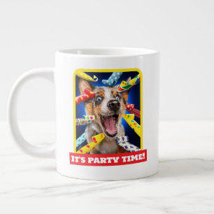 Fröhliche Hundeparty-Tutgeräte Jumbo-Tasse