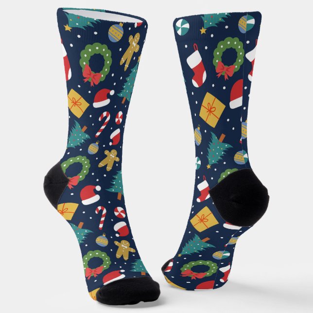 Fröhliche Jumble Crew Socken (Gewinkelt)