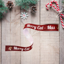 Fröhliche Katze -Mas Crimson Weihnachtskatze Liebh