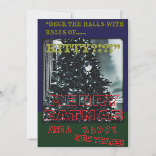 Fröhliche Katzmas  Feiertagskarte