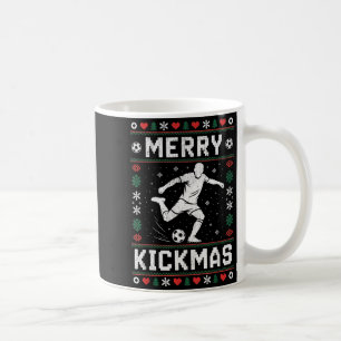 Fröhliche Kickmas Lustiges Weihnachten Fußball Xma Kaffeetasse