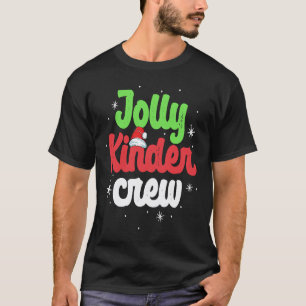 Fröhliche Kinder-Crew-Kindergärtnerin-Passende C T-Shirt