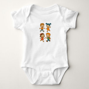 Fröhliche Kinder – Eintauchen in den Spaß! Baby Strampler