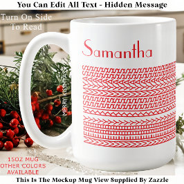 Fröhliche Kissmyass & Benutzerdefinierter Name Ver Kaffeetasse
