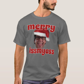 Fröhliche Kissmyass lustig T-Shirt