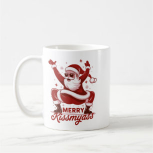 Fröhliche Kissmyass Snarky Weihnachten Sarkastisch Kaffeetasse