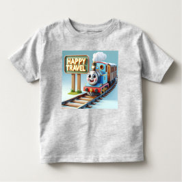 Fröhliche kleine Lokomotive von Natasha Us Kleinkind T-shirt