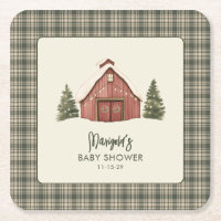 Fröhliche kleine Weihnachten Rustikale Babyparty 