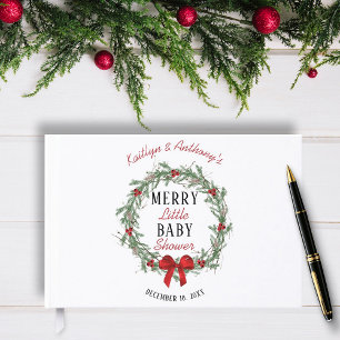 Fröhliche kleine Weihnachts-Baby-Party Gästebuch