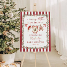 Fröhliche kleine Weihnachts-Baby-Shower-Begrüßung