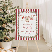 Fröhliche kleine Weihnachts-Baby-Shower-Begrüßung
