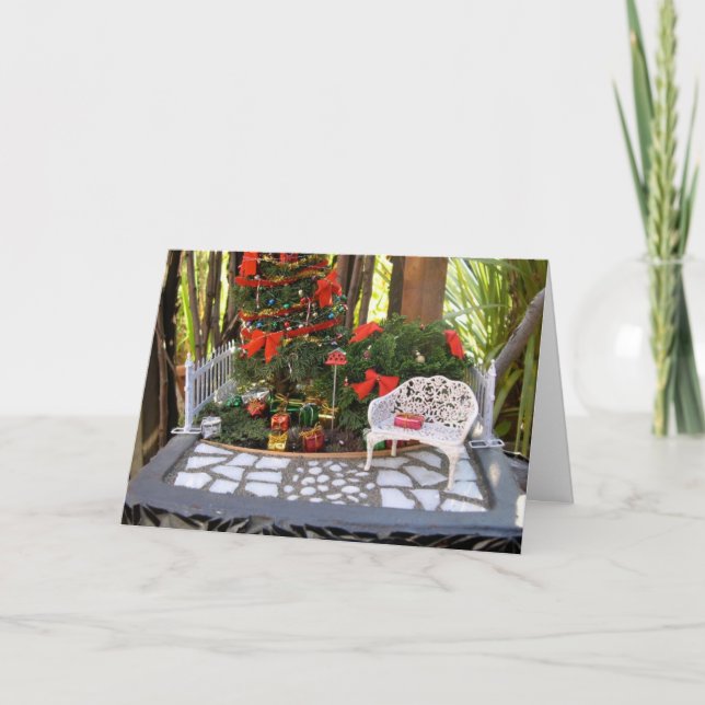 Fröhliche kleine Weihnachtskarte Feiertagskarte (Vorderseite)