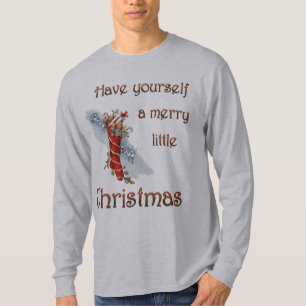 Fröhliche kleine Weihnachtsstrumpf T-Shirt