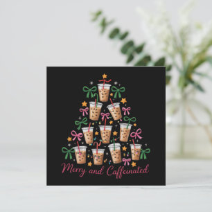 Fröhliche & Koffeinhaltige Weihnachts-Coquette-Caf Feiertagskarte