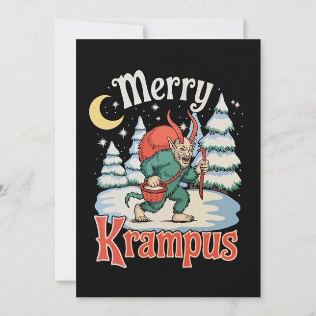 Fröhliche Krampus-Folklore Weihnachten Horror Xmas (Vorderseite)