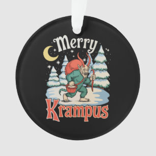 Fröhliche Krampus Folklore Weihnachten Horror Xmas Ornament