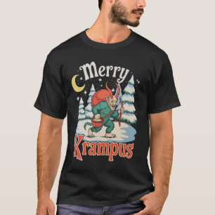 Fröhliche Krampus Folklore Weihnachten Horror Xmas T-Shirt