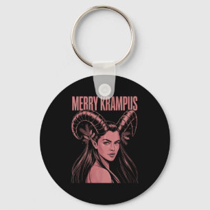 Fröhliche Krampus Ironische Lilith Weihnachten Dun Schlüsselanhänger
