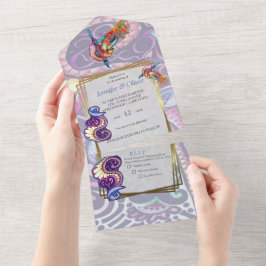 Fröhliche Künstlerische Party Doodle Creation All In One Einladung