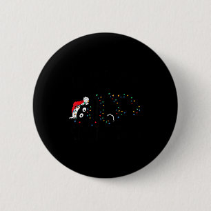 Fröhliche Küss meine wütende Katze Weihnachten Lus Button