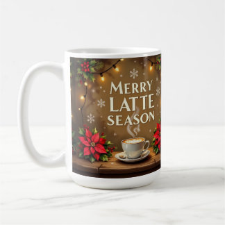 Fröhliche Latte-Saison Kaffeetasse