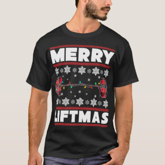 Fröhliche Liftmas Funny Christmas Gym Workout Fitn T-Shirt