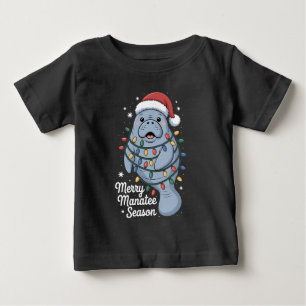 Fröhliche Manatí-Saison Lustiger Manatí-Seekuh-Säu Baby T-shirt