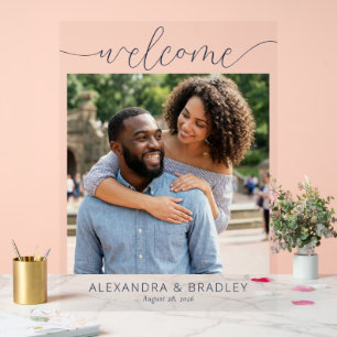 Fröhliche Marine Modernes Foto Acrylschild