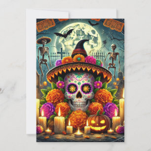 Fröhliche Mauspad Halloween Einladung