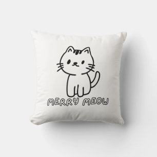 Fröhliche Meow-Katze  Kissen
