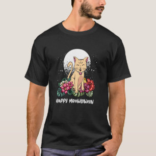 Fröhliche Meowloween Katze Halloween Kätzchen Grus T-Shirt