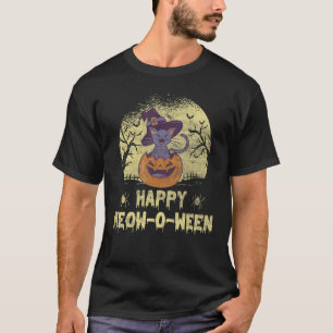 Fröhliche Miau O Ween Katzenflüsterer Miau Kitty K T-Shirt