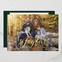 Fröhliche moderne Schrift Foto Gold