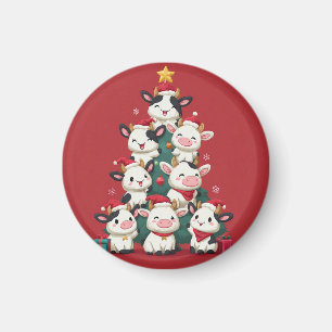 Fröhliche Moo Weihnachten Magnet