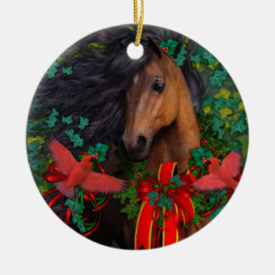 Fröhliche Morgan-Verzierung Keramikornament