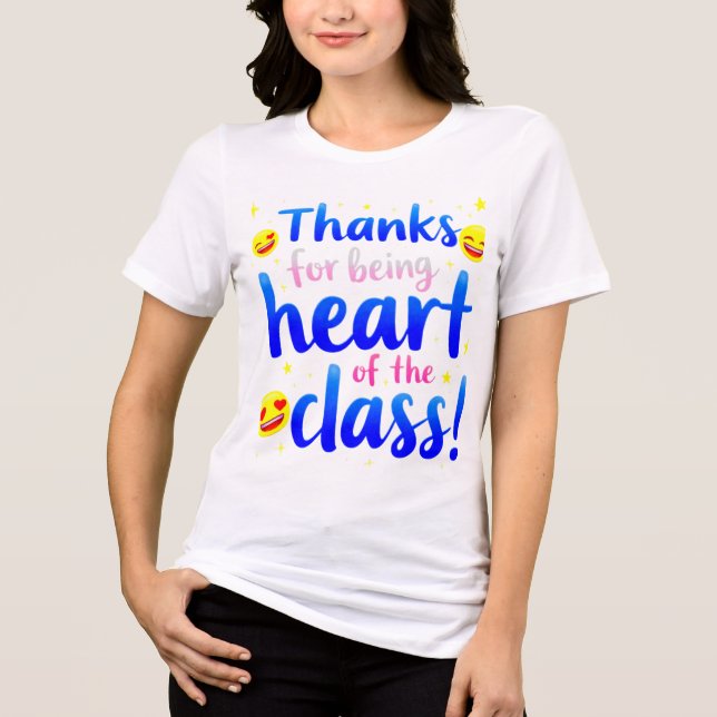 Fröhliche Motivierend Botschaft Tri-Blend Shirt (Vorderseite)